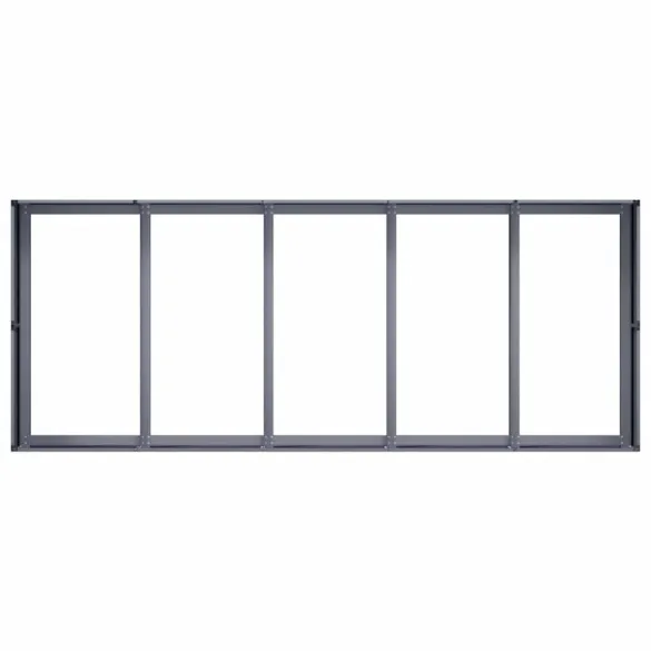 Jardinieră Oțel Antracit 200x80x40 cm - Livrare Gratuită