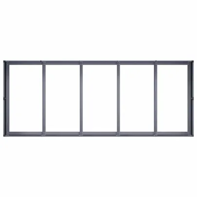 Jardinieră Oțel Antracit 200x80x40 cm - Livrare Gratuită