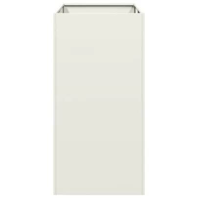 Jardinieră Albă Oțel 40x80x80 cm - Livrare Gratuită