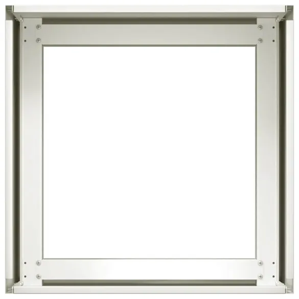 Jardinieră Albă Oțel 40x40x30 cm - Livrare Gratuită