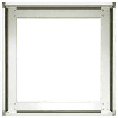 Jardinieră Albă Oțel 40x40x30 cm - Livrare Gratuită