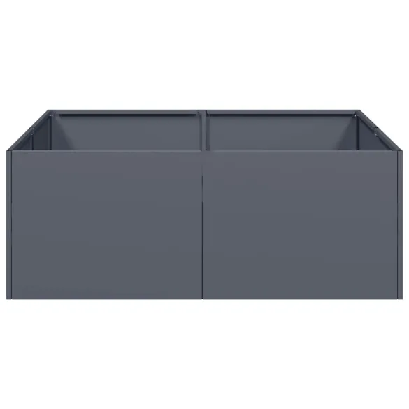 Jardinieră Antracit Oțel 80x80 cm - Livrare Gratuită