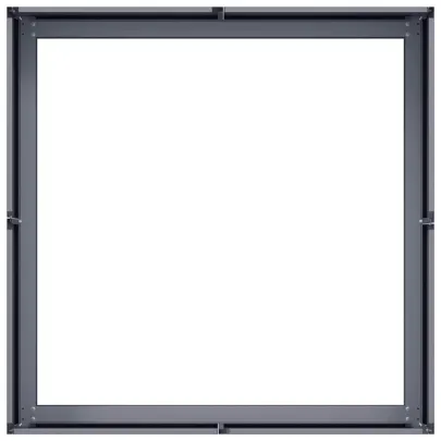 Jardinieră Antracit Oțel 80x80 cm - Livrare Gratuită