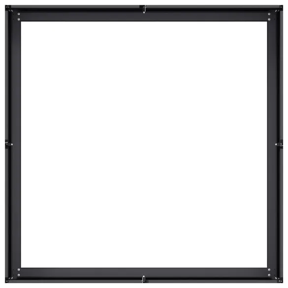 Jardinieră Oțel Negru 100x100x30 cm - Livrare Gratuită