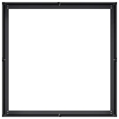 Jardinieră Oțel Negru 100x100x30 cm - Livrare Gratuită