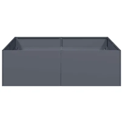 Jardinieră Antracit Oțel 100x100x30 cm - Livrare Gratuită