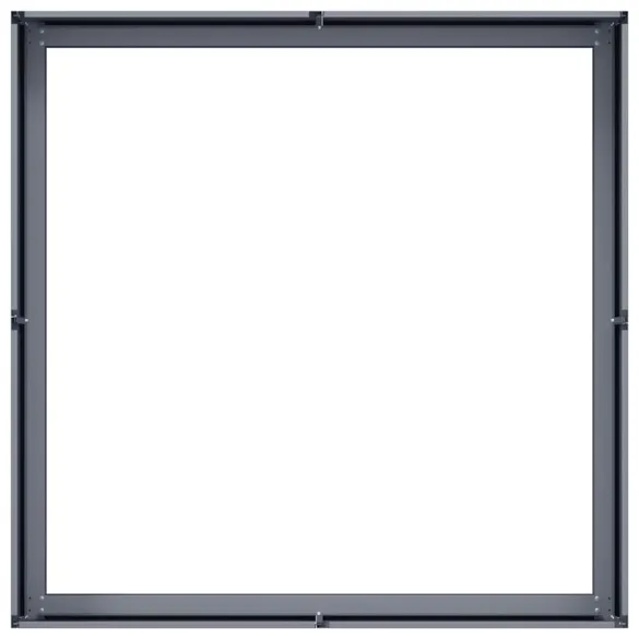 Jardinieră Antracit Oțel 100x100x30 cm - Livrare Gratuită