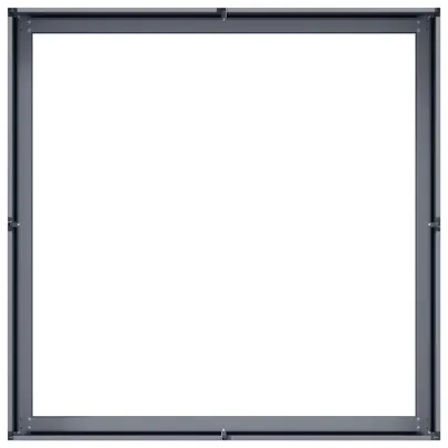 Jardinieră Antracit Oțel 100x100x30 cm - Livrare Gratuită