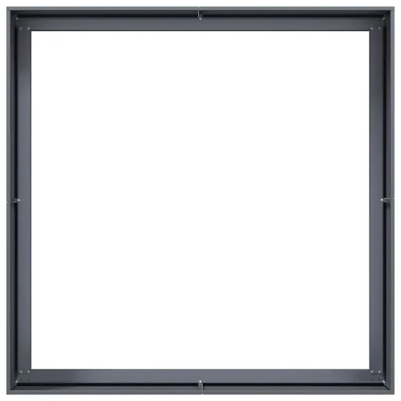 Jardinieră Antracit Oțel 100x100x40 cm - Livrare Gratuită