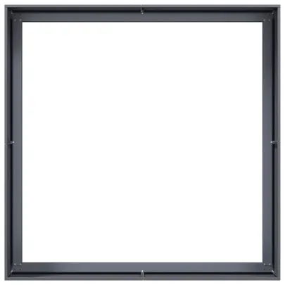 Jardinieră Antracit Oțel 100x100x40 cm - Livrare Gratuită