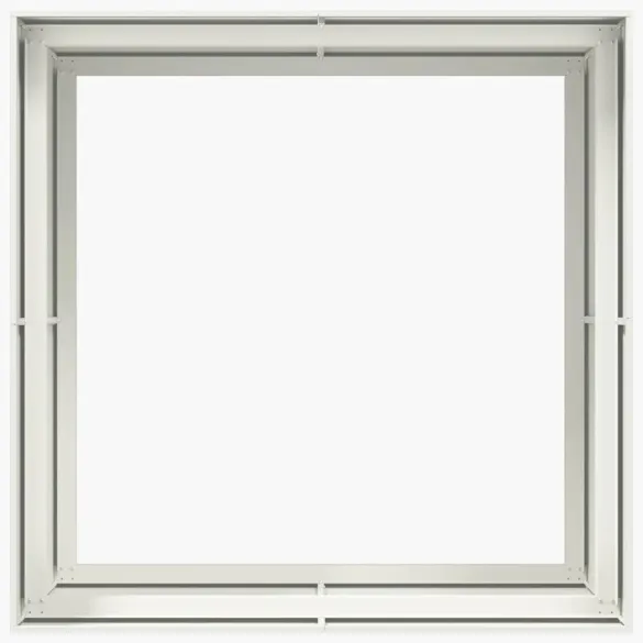 Jardinieră Albă Oțel 100x100x80 cm - Livrare Gratuită