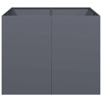 Jardinieră Antracit Oțel 100x100x80 cm - Livrare Gratuită