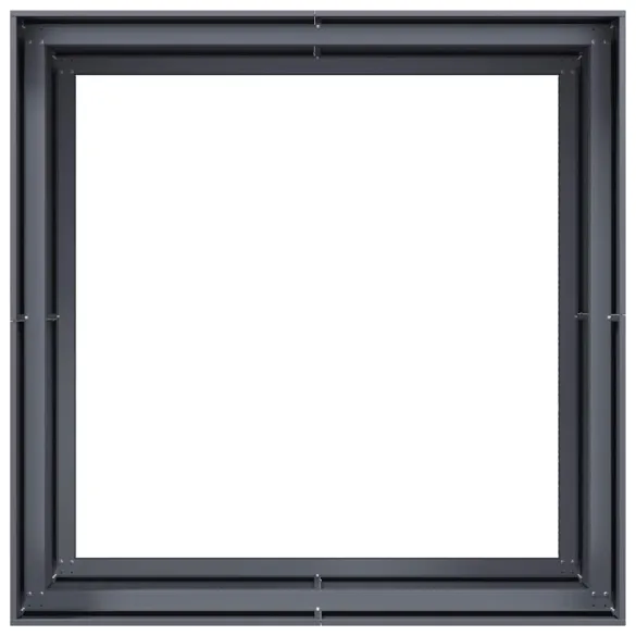 Jardinieră Antracit Oțel 100x100x80 cm - Livrare Gratuită