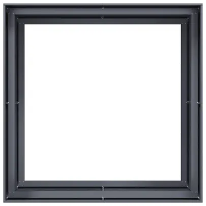 Jardinieră Antracit Oțel 100x100x80 cm - Livrare Gratuită