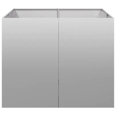 Jardinieră Oțel Galvanizat 100x100x80 cm - Livrare Gratuită