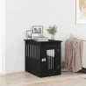 Cușcă pentru câini - stejar negru - 62x45x59 cm - lemn stratificat