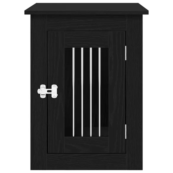 Cușcă Câini Stejar Negru - Măsuță Laterală | Livrare Gratuită