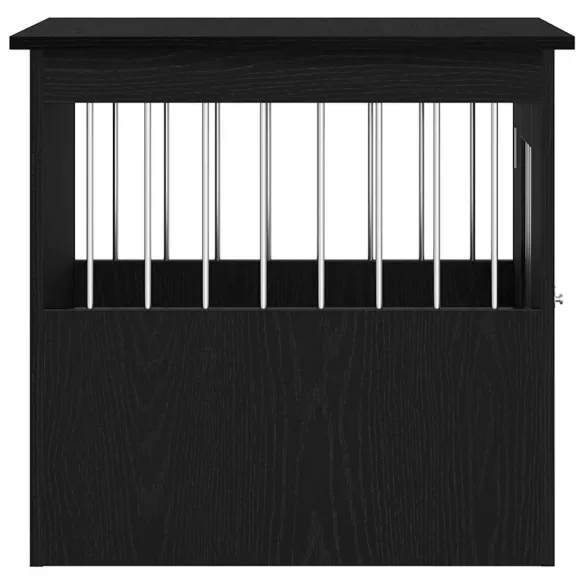 Cușcă Câini Stejar Negru - Măsuță Laterală | Livrare Gratuită