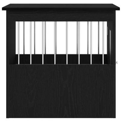 Cușcă Câini Stejar Negru - Măsuță Laterală | Livrare Gratuită