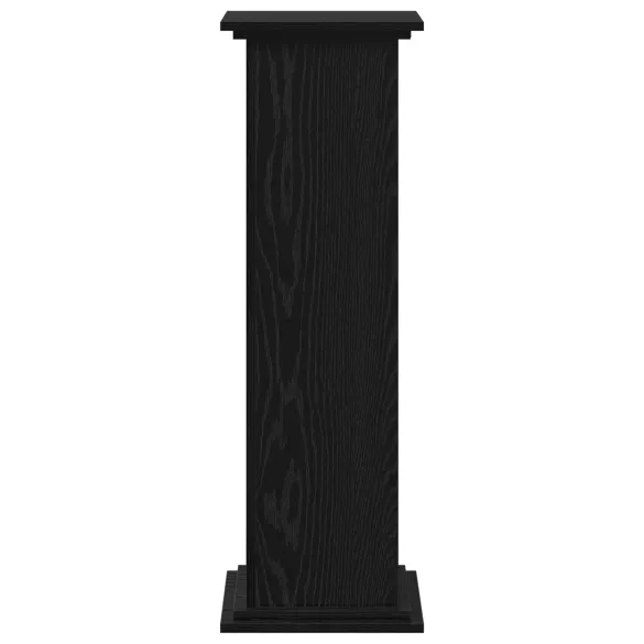 Suport Plante Stejar Negru 33x33x100 cm - Lemn Inginerie