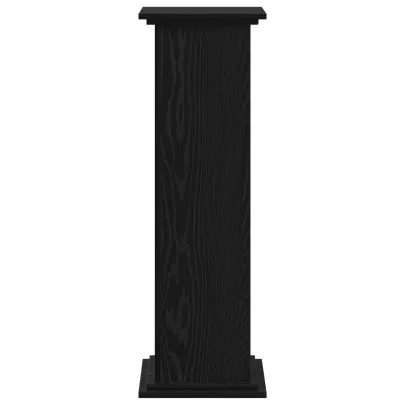 Suport Plante Stejar Negru 33x33x100 cm - Lemn Inginerie