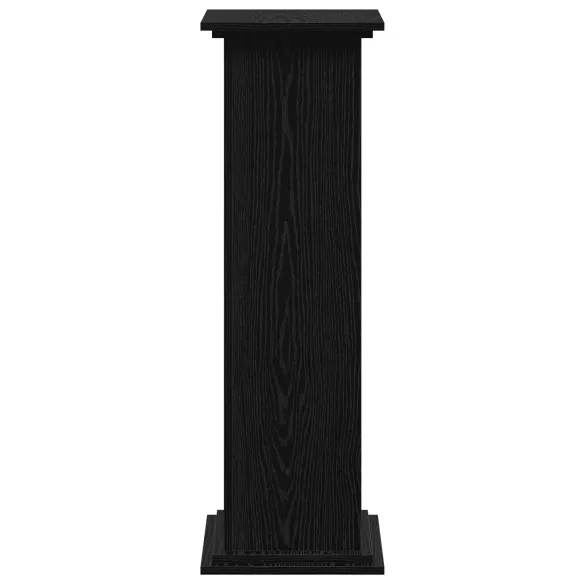 Suport Plante Stejar Negru 33x33x100 cm - Lemn Inginerie