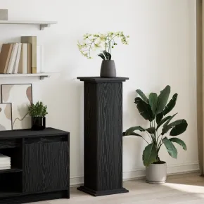 Suport Plante cu Depozitare Stejar Negru 90 cm | vidaXL