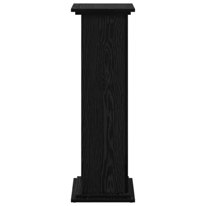 Suport Plante cu Depozitare Stejar Negru 90 cm | vidaXL