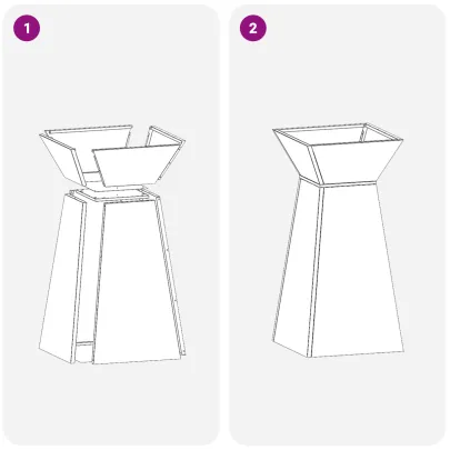 Suport Plante Alb Plastic Interior/Exterior | Comandă Cu Livrare Gratuită