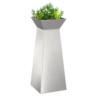 Set Suport Plante Oțel Inoxidabil Modern 40x40x101 cm
