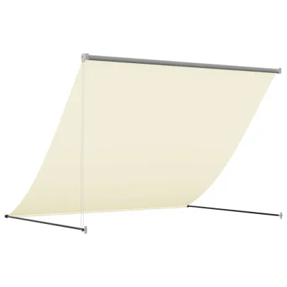 Copertină Retractabilă Crem 250x150 cm - Țesătură și Oțel