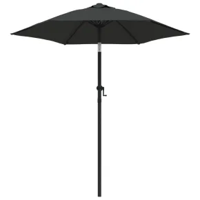 Umbrelă de soare antracit, 200x224 cm, aluminiu - Livrare gratuită 2