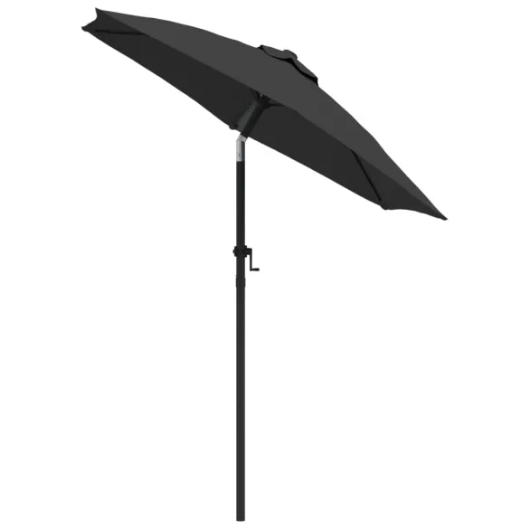 Umbrelă de soare antracit, 200x224 cm, aluminiu - Livrare gratuită