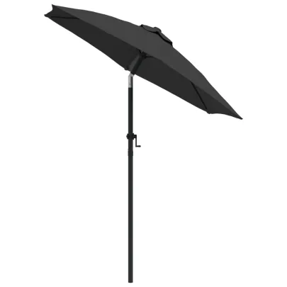 Umbrelă de soare antracit, 200x224 cm, aluminiu - Livrare gratuită