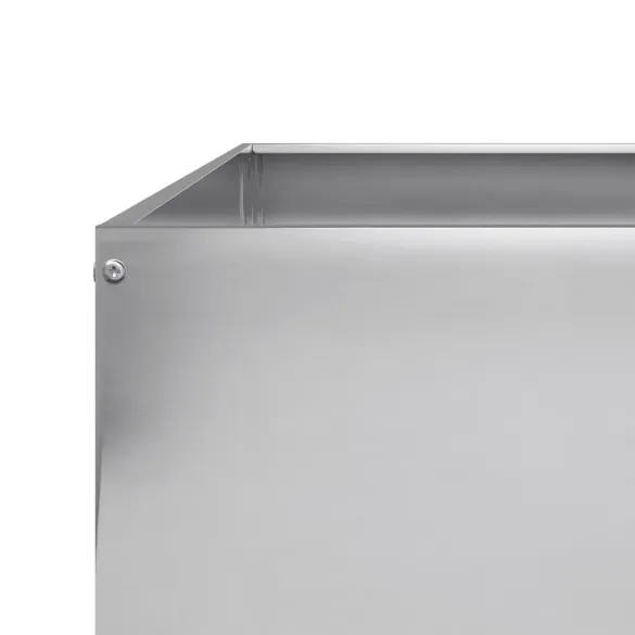 Strat Înălțat Grădină Oțel Galvanizat 100x100x25 cm