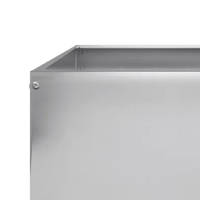 Strat Înălțat Grădină Oțel Galvanizat 100x100x25 cm