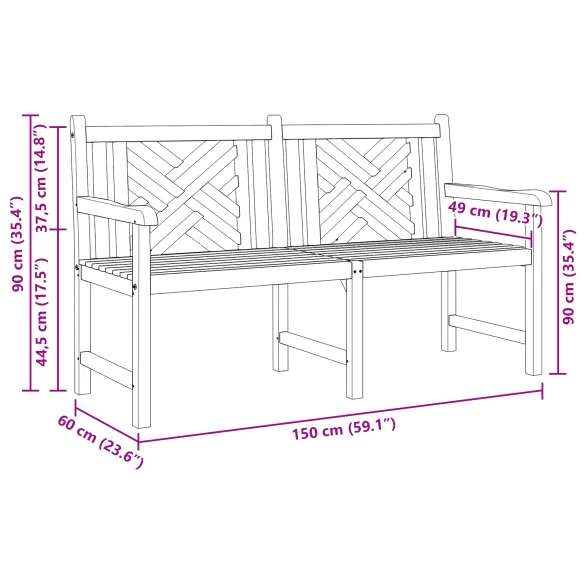 Bancă Grădină Lemn Tec Masiv | Livrare Gratuită | Comandă Acum