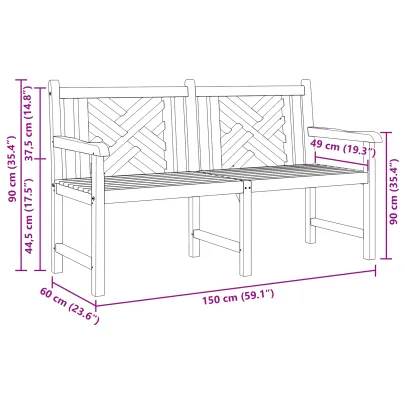 Bancă Grădină Lemn Tec Masiv | Livrare Gratuită | Comandă Acum