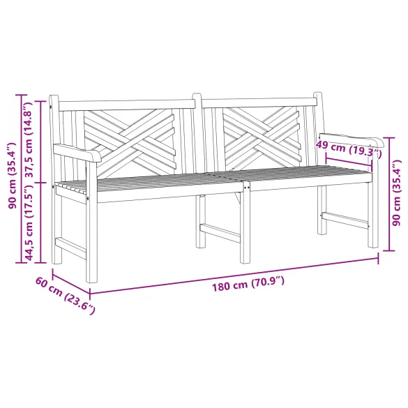 Bancă Grădină Teak Masiv - Comfort și Rezistență | Livrare Gratuită