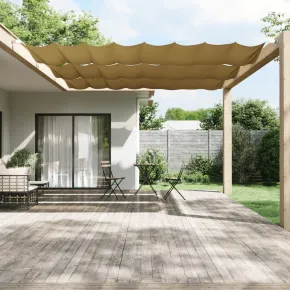 Copertină Verticală Bej 140x600 cm - Țesătură Oxford Rezistentă
