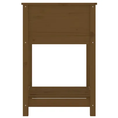 Jardinieră cu Raft Lemn Masiv Pin - Livrare Gratuită