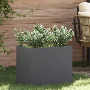 Vază Grădină Industrială Antracit 50x32x40 cm | Livrare Gratuită