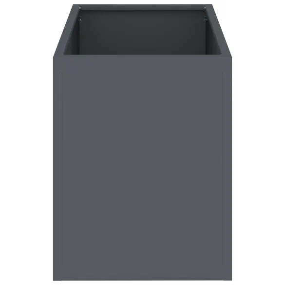 Vază Grădină Industrială Antracit 50x32x40 cm | Livrare Gratuită