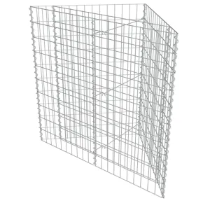 Strat Înălțat Gabion Oțel Galvanizat 75x75x50 cm 2