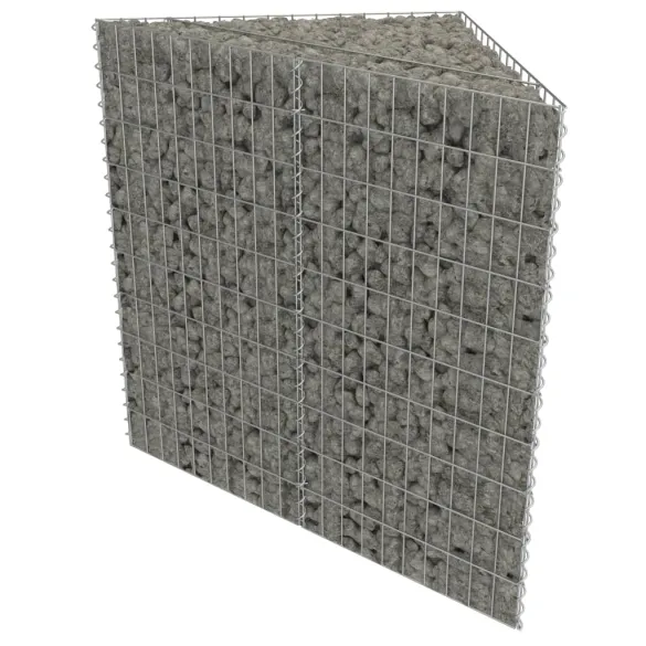 Strat Înălțat Gabion Oțel Galvanizat 75x75x50 cm