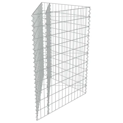 Strat Înălțat Gabion Oțel Galvanizat 75x75x50 cm