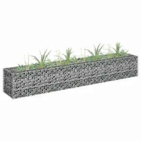Strat Înălțat Gabion din Oțel Galvanizat - 180x30x30 cm