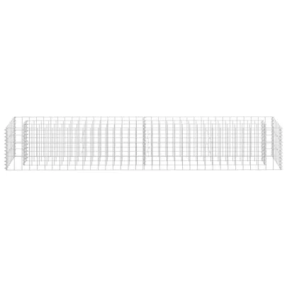 Strat Înălțat Gabion din Oțel Galvanizat - 180x30x30 cm