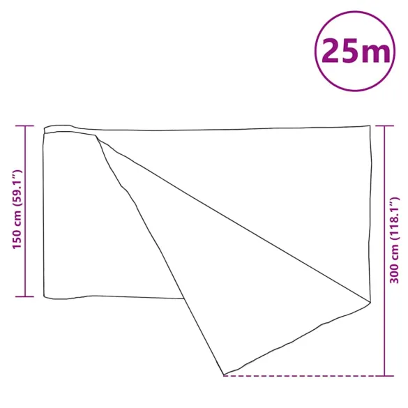 Plasă Protecție Intimitate Negru 1,5x25m HDPE 75g/m²