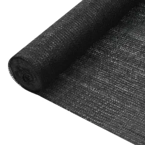 Plasă Protecție Intimitate Negru HDPE 2x25m - Livrare Gratuită